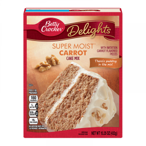 Betty Crocker Delights Super Moist Carrot Cake Mix 15.25oz (432g)