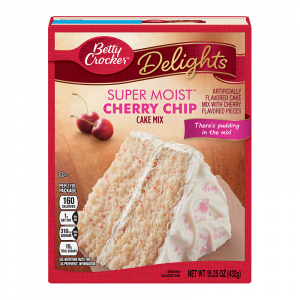 Betty Crocker Delights Super Moist Cherry Chip Cake Mix 15.25oz (432g)