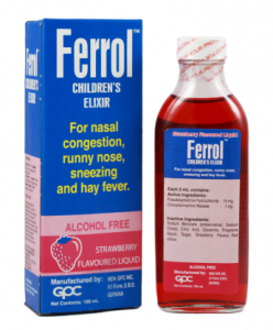 Ferrol Children’s Elixir Strawberry Flavoured Liquid Medicine 120ml ...