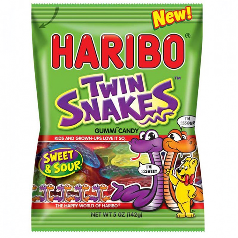 Haribo Sweet & Sour Twin Snakes 142g Authentic Ja Foods