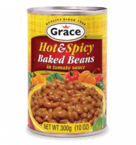 Grace Hot & Spicy Baked Beans In Tomato Sauce 300g – Authentic Ja Foods