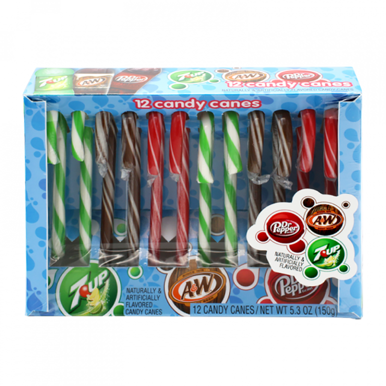 Dr. Pepper, A&W and 7Up Soda Candy Canes 150g – Authentic Ja Foods